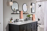 Moen The Genta Collection 7-in Matte Black Wall Mount Single Towel Bar