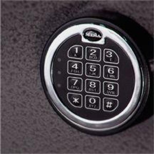 3.3 cu. ft. All Steel Burglary and Fire Safe with Electronic Lock, Hammered Grey - Super Arbor