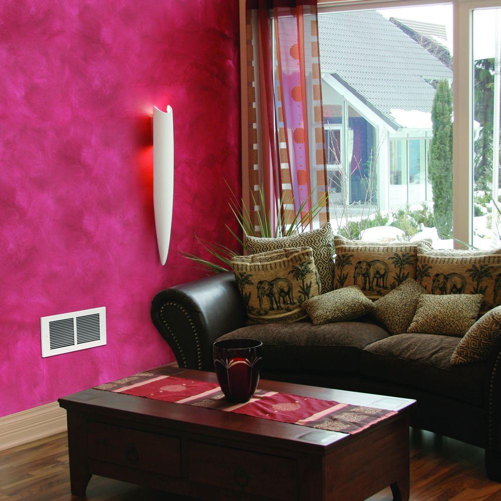 Register Multi-Watt 120-Volt In-Wall Fan-Forced Heater in White - Super Arbor