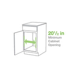 Simply Put 20.5-in W x 14.6875-in H 2-Tier Pull Out Metal Soft Close Baskets & Organizers