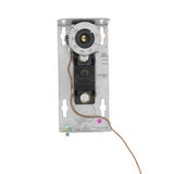 Johnson Controls A19ABA-45C temperature controller - label view (Differential: Adjustable; Application: Remote Bulb Temperature)
