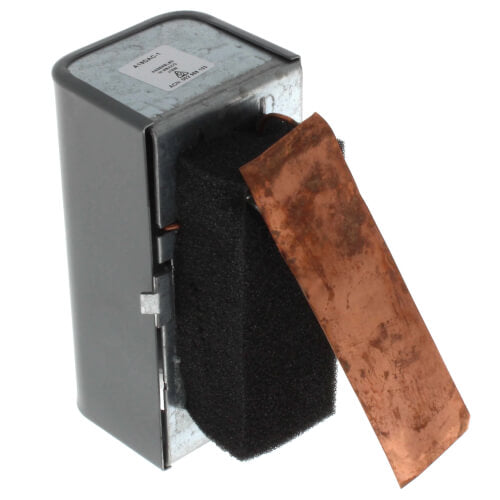 Johnson Controls A19DAC-1C temperature controller - detail view (Application: Strap-On, Fan Coil; Product Type: Temperature Controller)