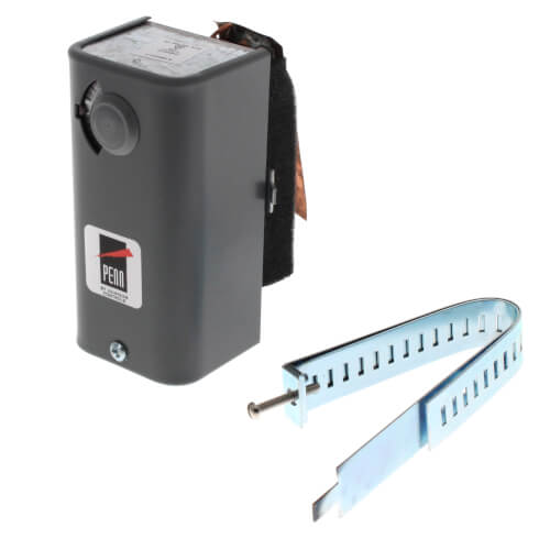 Johnson Controls A19DAC-1C temperature controller - front view (Application: Strap-On, Fan Coil; Product Type: Temperature Controller)