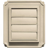 7.875 in. x 7.875 in. #049 Almond Scalloped Exhaust Siding Vent - Super Arbor