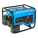 TSURUMI PUMP 6,000 Watt Gasoline Powered Portable Blue Generator with Electric Start, GFCI Protection and Honda GX390 OHV Engine