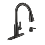 Marca Single-Handle Pull-Down Sprayer Kitchen Faucet with ShieldSpray Technology in Champagne Bronze - Super Arbor