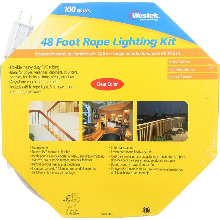 Westek 48 ft. Incandescent White Rope Light Kit
