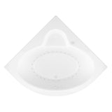 Jaspers 5 ft. Acrylic Corner Drop-in Air Bathtub in White - Super Arbor