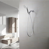Kiri 1-Spray 6 in. Single Wall Mount Handheld Shower Head in Chrome - Super Arbor