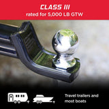 TowSmart 5,000 lb. Capacity 2 in. x 1 in. Shank Diameter x 2 in. Shank Length Chrome Hitch Ball - Super Arbor