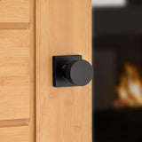 Pismo Square Matte Black Hall/Closet Door Knob - Super Arbor