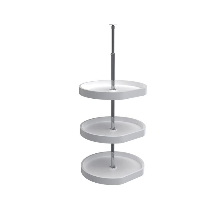 Rev-A-Shelf 3-Tier Plastic D-shape Cabinet Lazy Susan