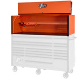 RX Professional 72 in. 0-Drawer Extreme Power Workstation Hutch in Orange - Super Arbor
