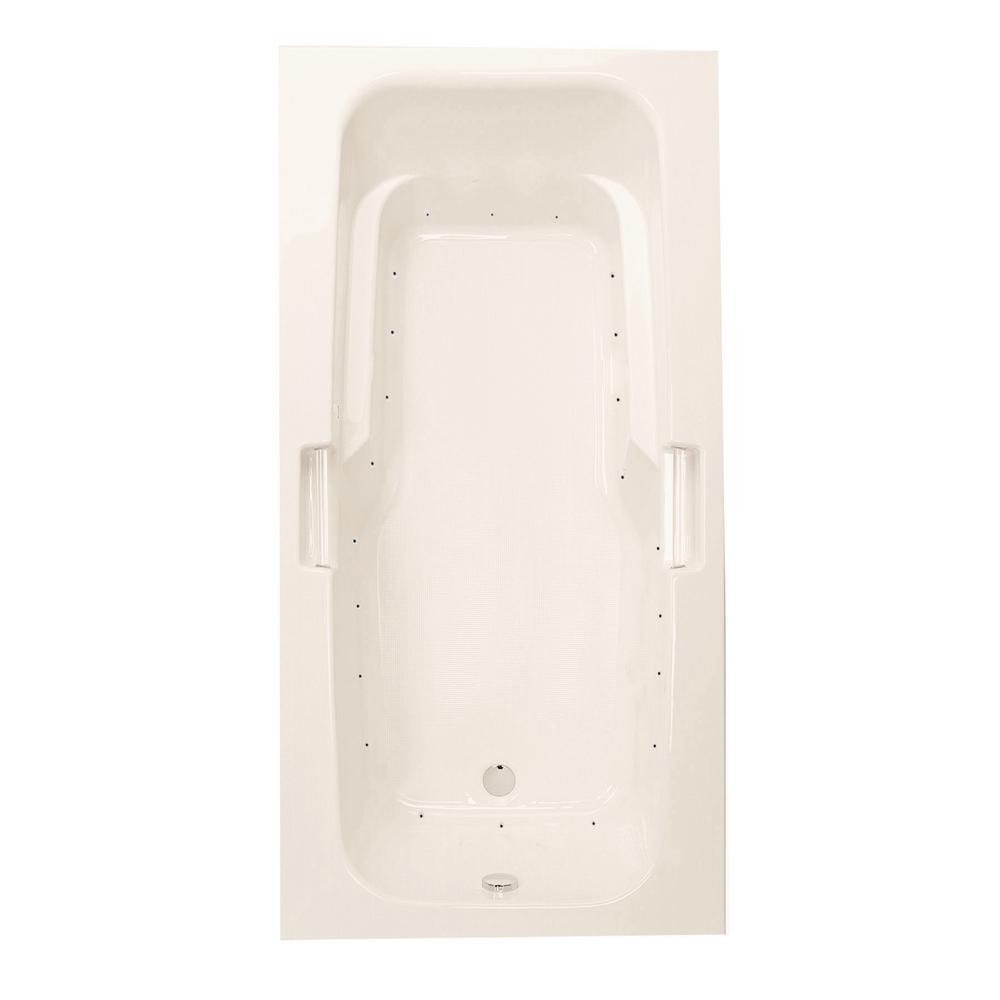 Montrose II 72 in.¬†Acrylic Reversible Drain Rectangular Drop-In Air Bath Tub in White - Super Arbor
