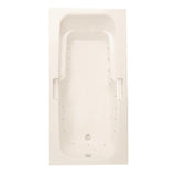 Montrose II 72 in.¬†Acrylic Reversible Drain Rectangular Drop-In Air Bath Tub in White - Super Arbor