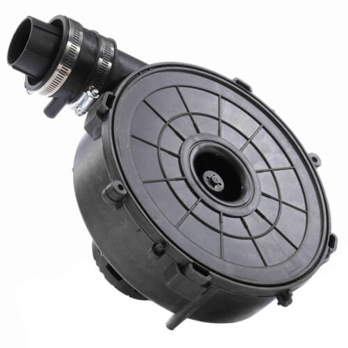 Fasco A202 inducer motor - label view (Type: Shaded Pole; Voltage: 115V)