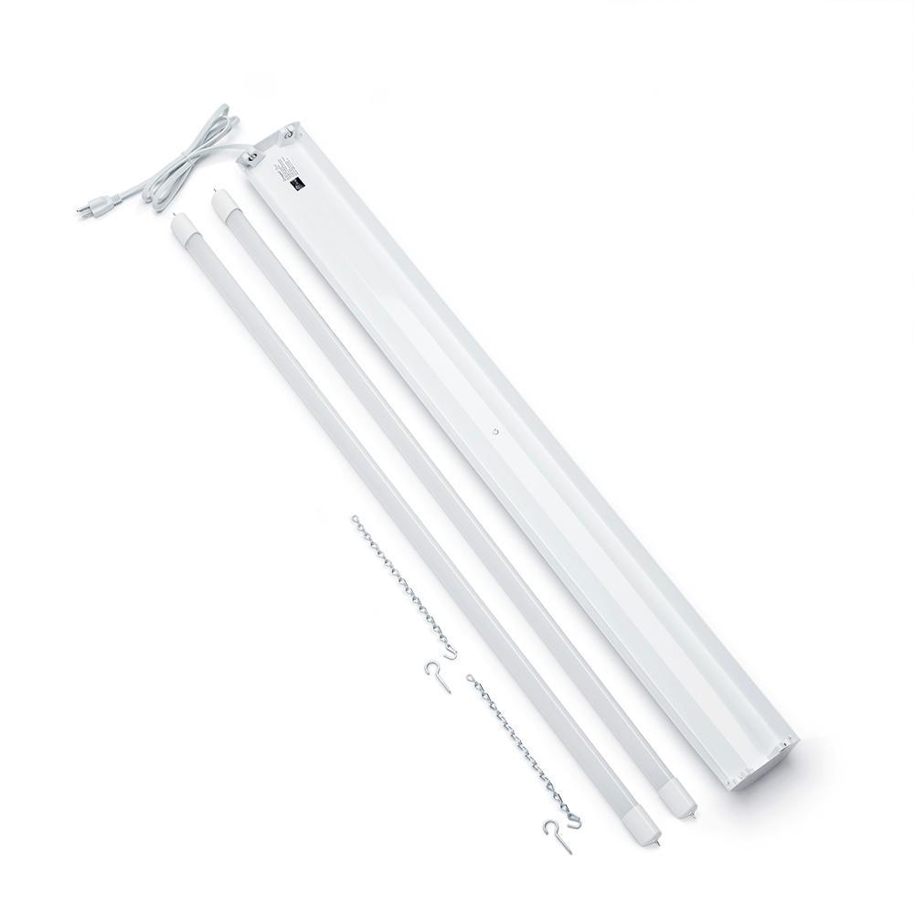 4 ft. 32-Watt Full Spectrum LED Grow Light Fixture (2 Tubes Included) - Super Arbor
