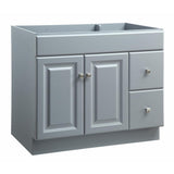 Wyndham 24 in. W x 18 in. D Unassembled Bath Vanity Cabinet Only in White Semi-Gloss