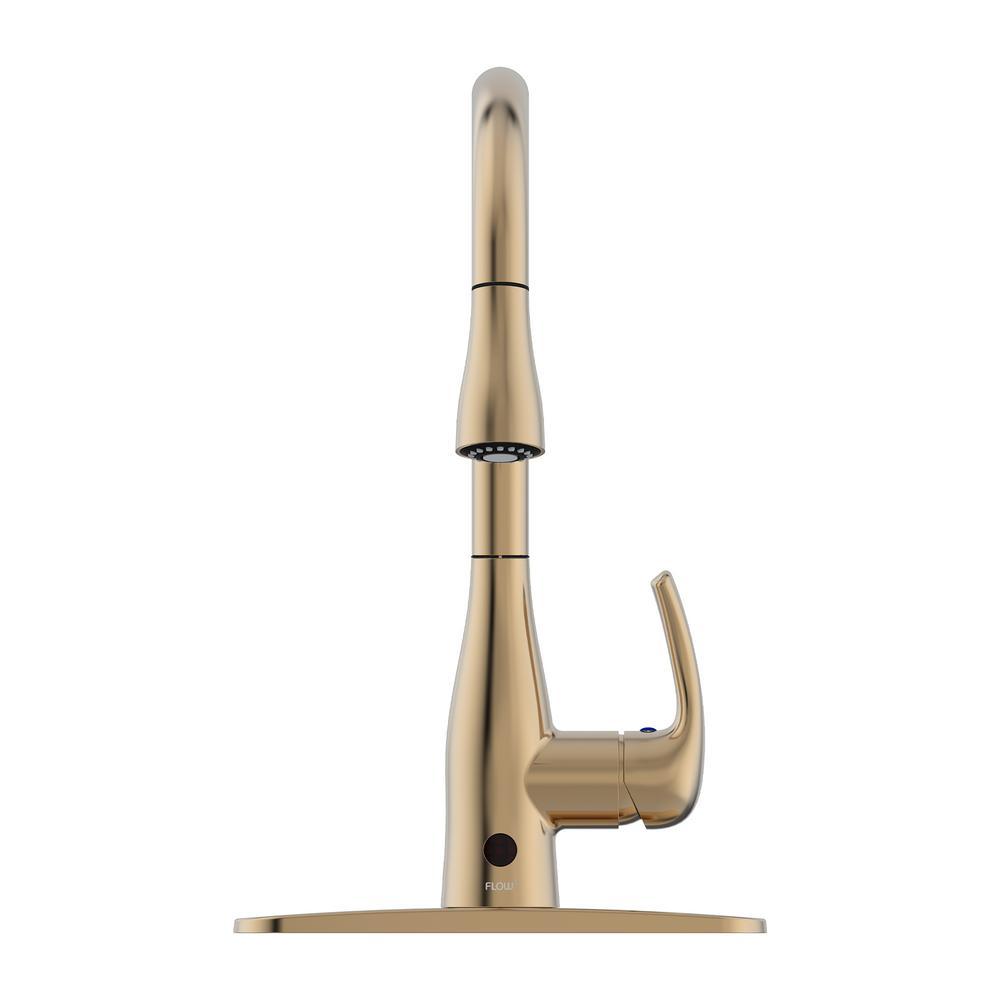Motion Activated Single-Handle Pull-Down Sprayer Kitchen Faucet in Oil Rubbed Bronze - Super Arbor