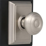 Georgian Satin Nickel Passage Hall/Closet Door Knob with Addison Trim - Super Arbor
