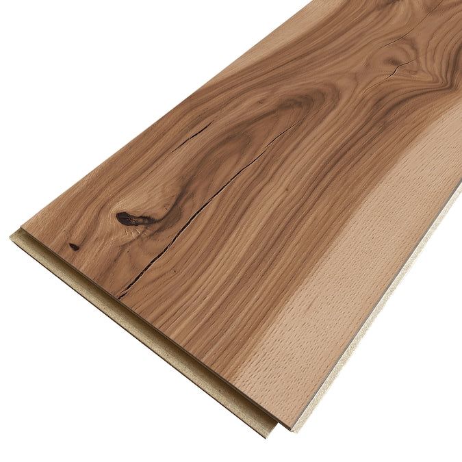 STAINMASTER PetProtect Cheltenham Hickory 12-mm T x 7-1/2-in W x 50-in L Waterproof Wood Plank Laminate Flooring (23.69-sq ft / Carton)