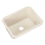 Kensington Undermount Acrylic 25 in. Single Bowl Utility Sink in White - Super Arbor