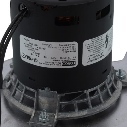 Fasco A241 blower motor - side view (Type: Shaded Pole; Voltage: 208/230V)