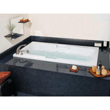 Montrose II 72 in.¬†Acrylic Reversible Drain Rectangular Drop-In Air Bath Tub in White - Super Arbor