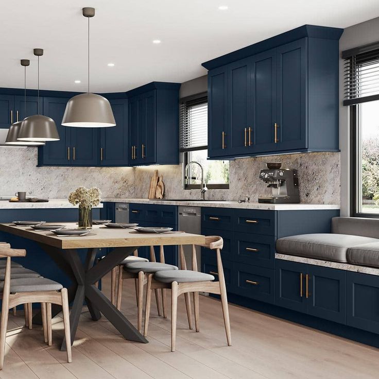 Home Decorators Collection Newport 33 in. W x 12 in. D x 18 in. H Assembled Plywood Wall Bridge Kitchen Cabinet in Mythic Blue with Soft Close