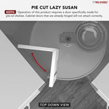 Rev-A-Shelf 2-Tier Plastic Pit-Cut Cabinet Lazy Susan