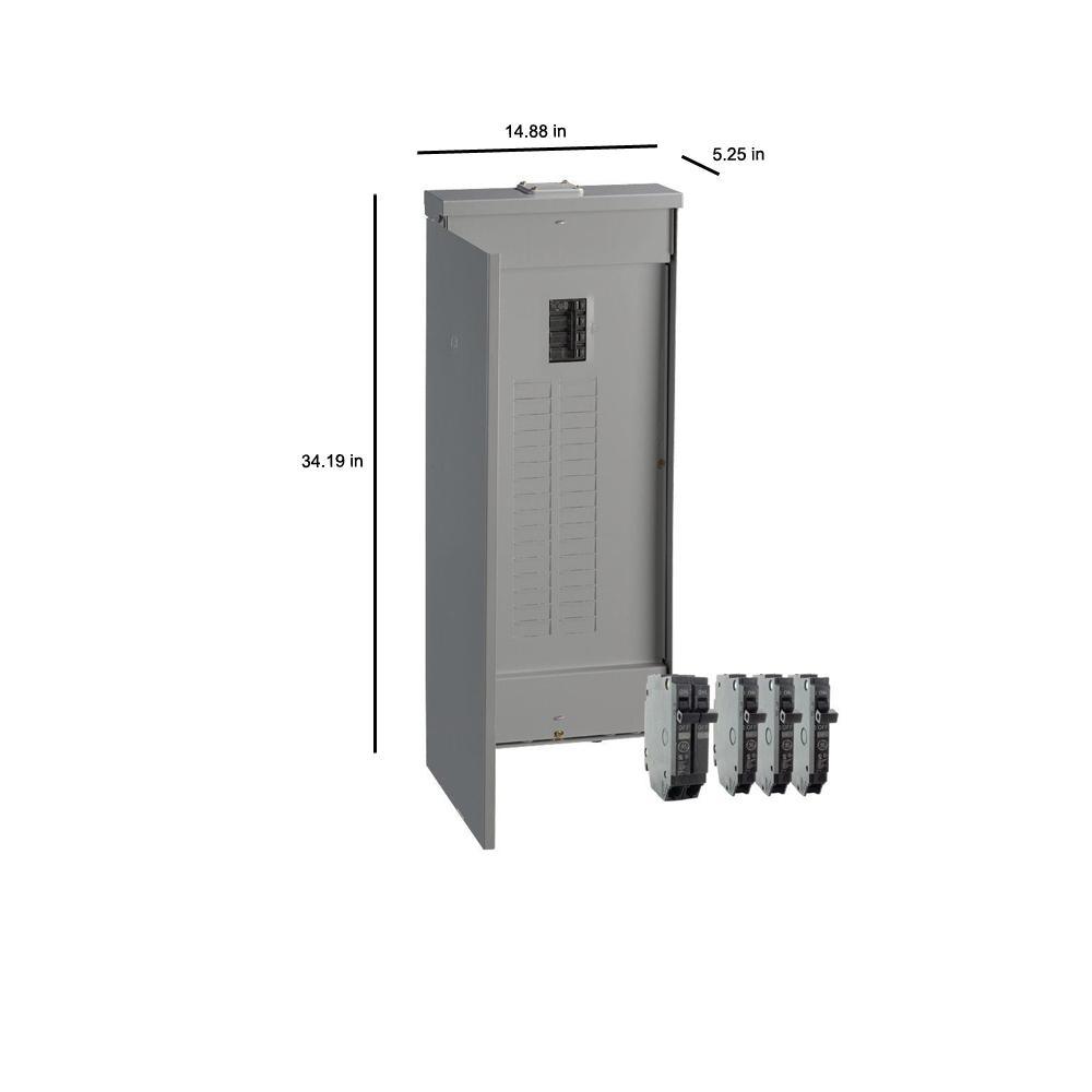 200 Amp 32-Space 40-Circuit Outdoor Main Breaker Load Center Value Kit - Super Arbor