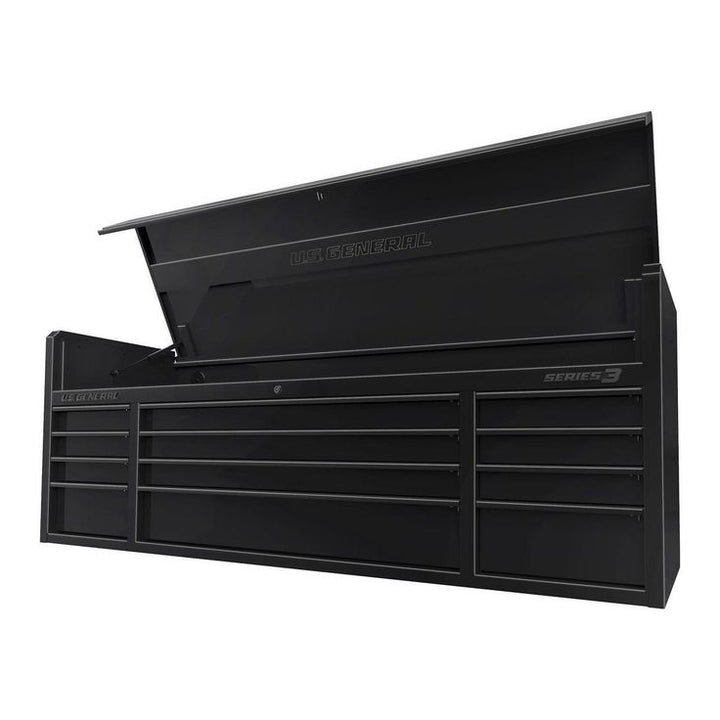 U.S. GENERAL 72 in. x 22 in. Triple Bank Top Chest, Series 3, Black