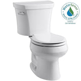 Wellworth 14 in. Rough-In 2-Piece 1.28 GPF Single Flush Round Toilet in White - Super Arbor