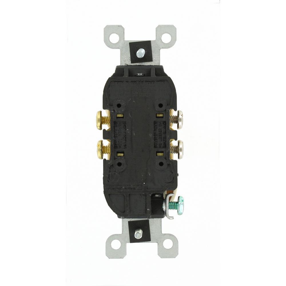 15 Amp Residential Grade Grounding Duplex Outlet, Light Almond - Super Arbor