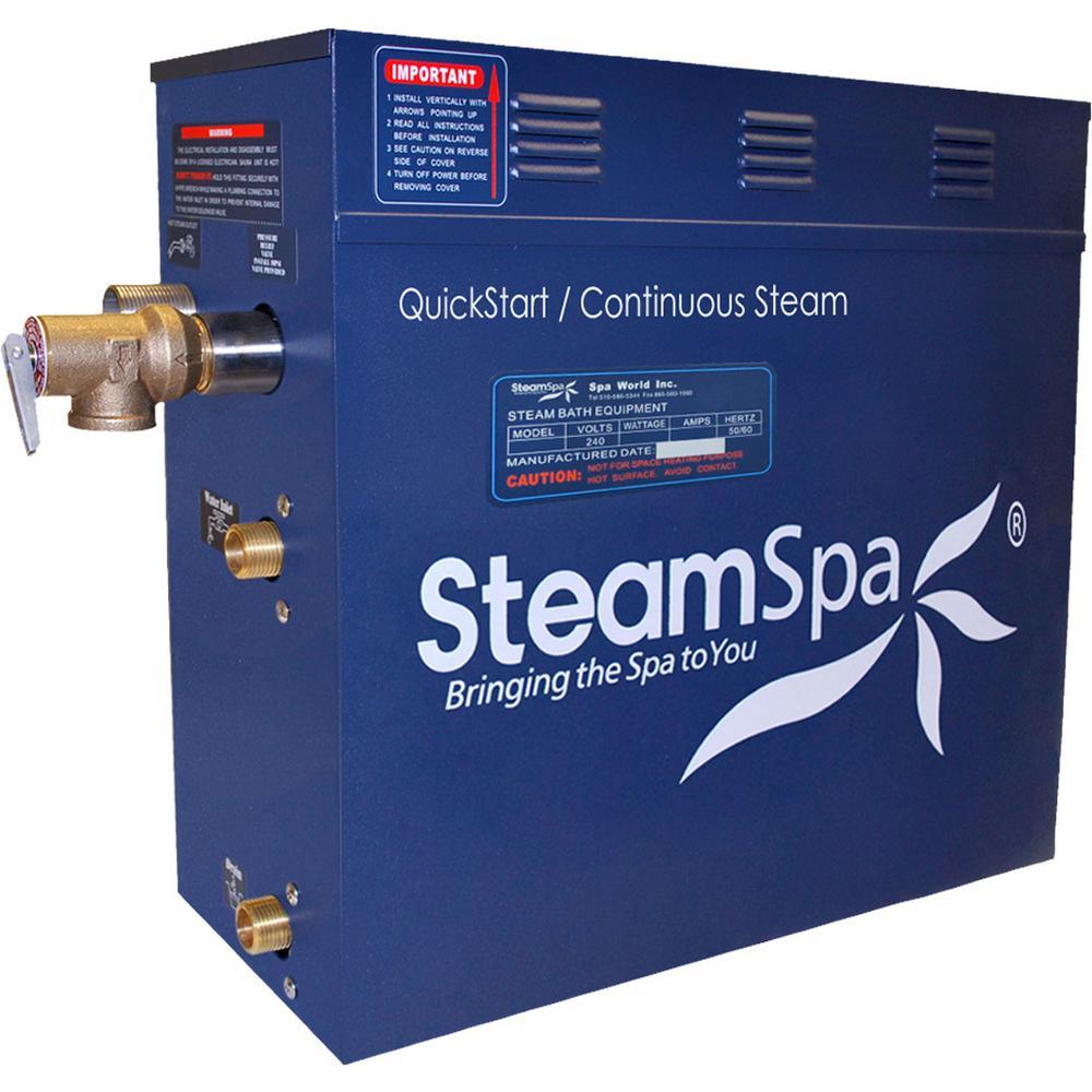 Oasis 10.5kW Touch Pad Steam Bath Generator Package in Chrome - Super Arbor