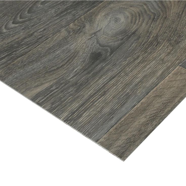TrafficMASTER Scorched Walnut Grey Residential Vinyl Sheet, Sold by 12 ft. Wide x Custom Length