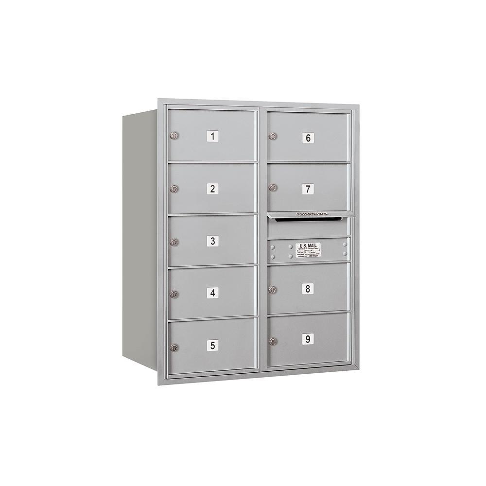 3700 Horizontal Series 9-Compartment Recessed Mount Mailbox - Super Arbor