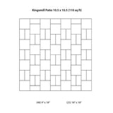 Patio-on-a-Pallet 126 in. x 126 in. Concrete Tan Variegated Kingsmill Yorkstone Paver - Super Arbor