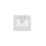 Carrara 60 in. W Marble Single Basin Vanity Top in Carrara White with White Basin - Super Arbor