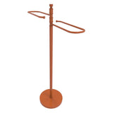 Allied Brass Matte Gray Freestanding Towel Rack