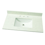 49 in. W Marble Vanity Top in Arabescato Venato - Super Arbor