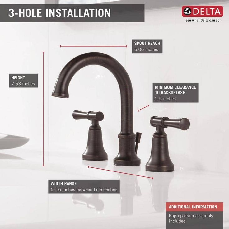 Chamberlain 8 in. Widespread 2-Handle Bathroom Faucet in Venetian Bronze