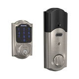 Camelot Satin Nickel Connect Smart Door Lock with Alarm