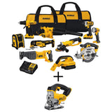 20-Volt Max Lithium-Ion Cordless Combo Kit (10-Tool) w/ (2) Batteries 2.0Ah, Charger & Tool Bag - Super Arbor
