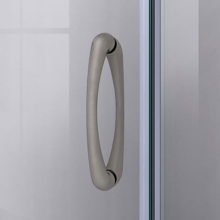 Prime 36 in. x 76-3/4 in. Semi-Frameless Corner Sliding Shower Enclosure in Brushed Nickel with Base and Backwalls