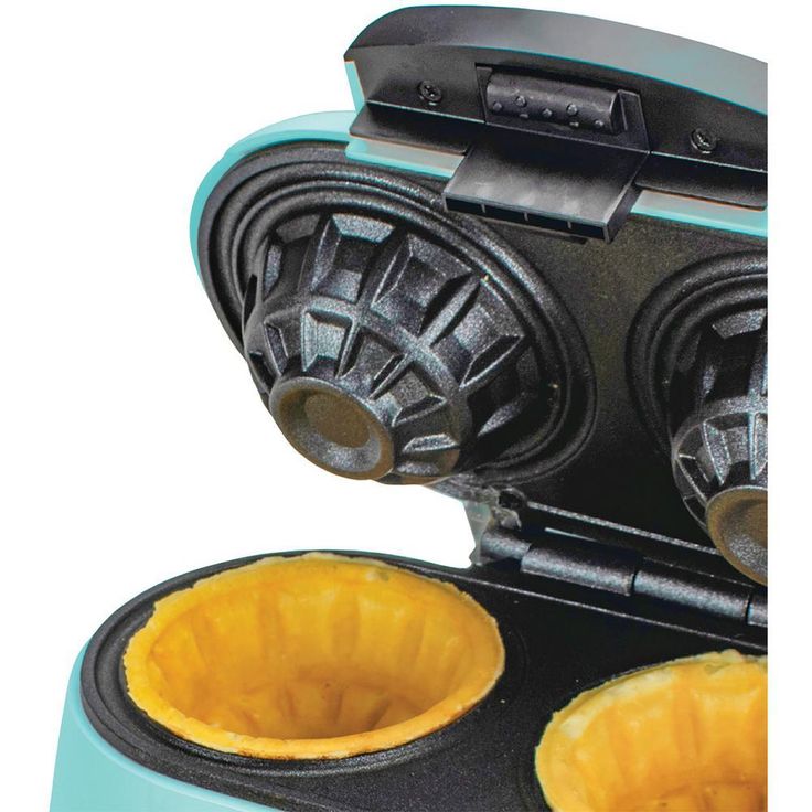 Blue Double Waffle Bowl Maker