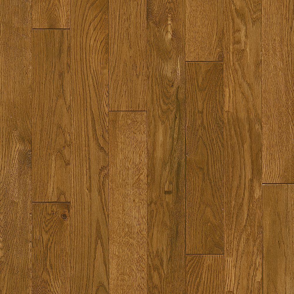 Bruce Plano Oak Gunstock 3/4 in. Thick x 3-1/4 in. Wide x Varying Length Solid Hardwood Flooring (22 sq. ft. / case) - Super Arbor