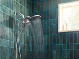 Aromatherapy 6-Spray Patterns 6.5 in. Tub Wall Mount Dual Shower Heads with INLY Capsules in Spot Resist Brushed Nickel