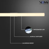 Procyon VMW11636SW 36 in. White LED Vanity and Bathroom Lighting Fixture