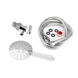 3-Spray 4.75 in. Single Wall Mount Handheld Adjustable Shower Head in Chrome - Super Arbor